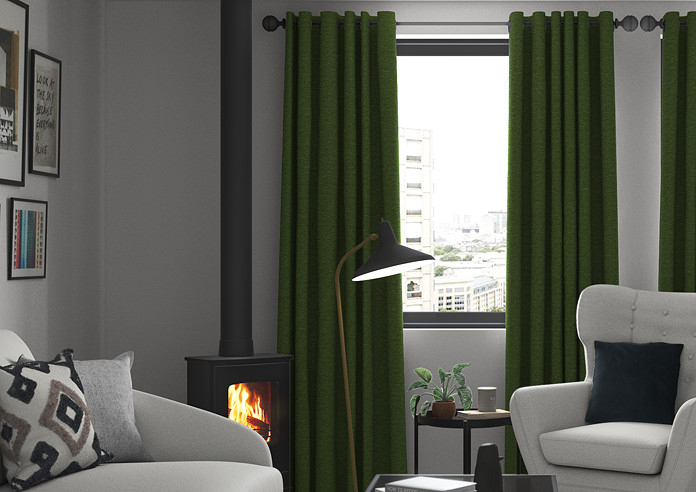 Kent, Green - Made to Measure Curtains - Image 3